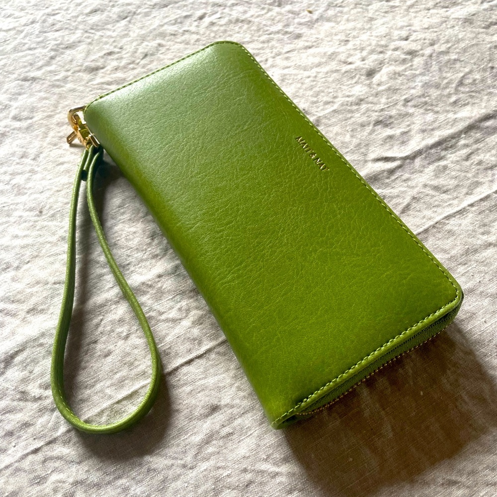 Matt and Nat vegan leather wallet with wrist strap